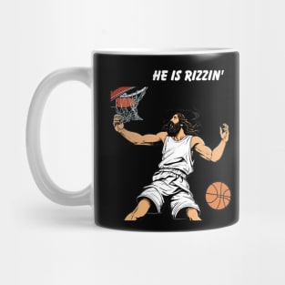 He is Rizzin funny Jesus Mug